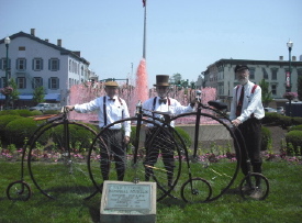 photo of Wheelmen after the 2011 Strawberry Festival parade 